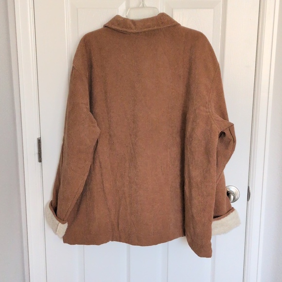 NWOT Boston Traders Brown Corduroy Shacket - XXL - Picture 6 of 6
